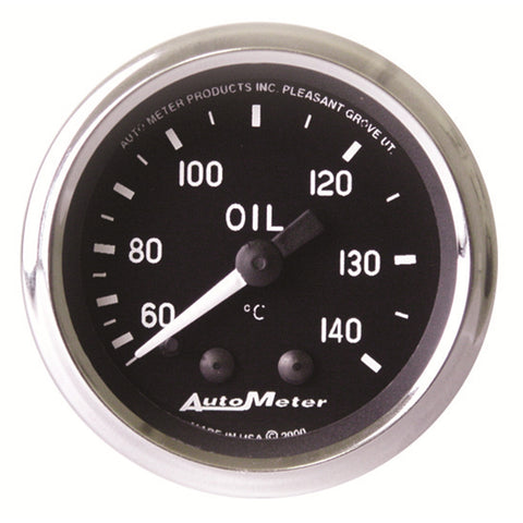 GAUGE, OIL TEMP, 2 1/16in, 60-140?C, MECHANICAL, COBRA