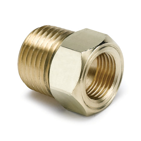 FITTING, ADAPTER, 1/2in NPT MALE, BRASS, FOR MECH.TEMP. GAUGE