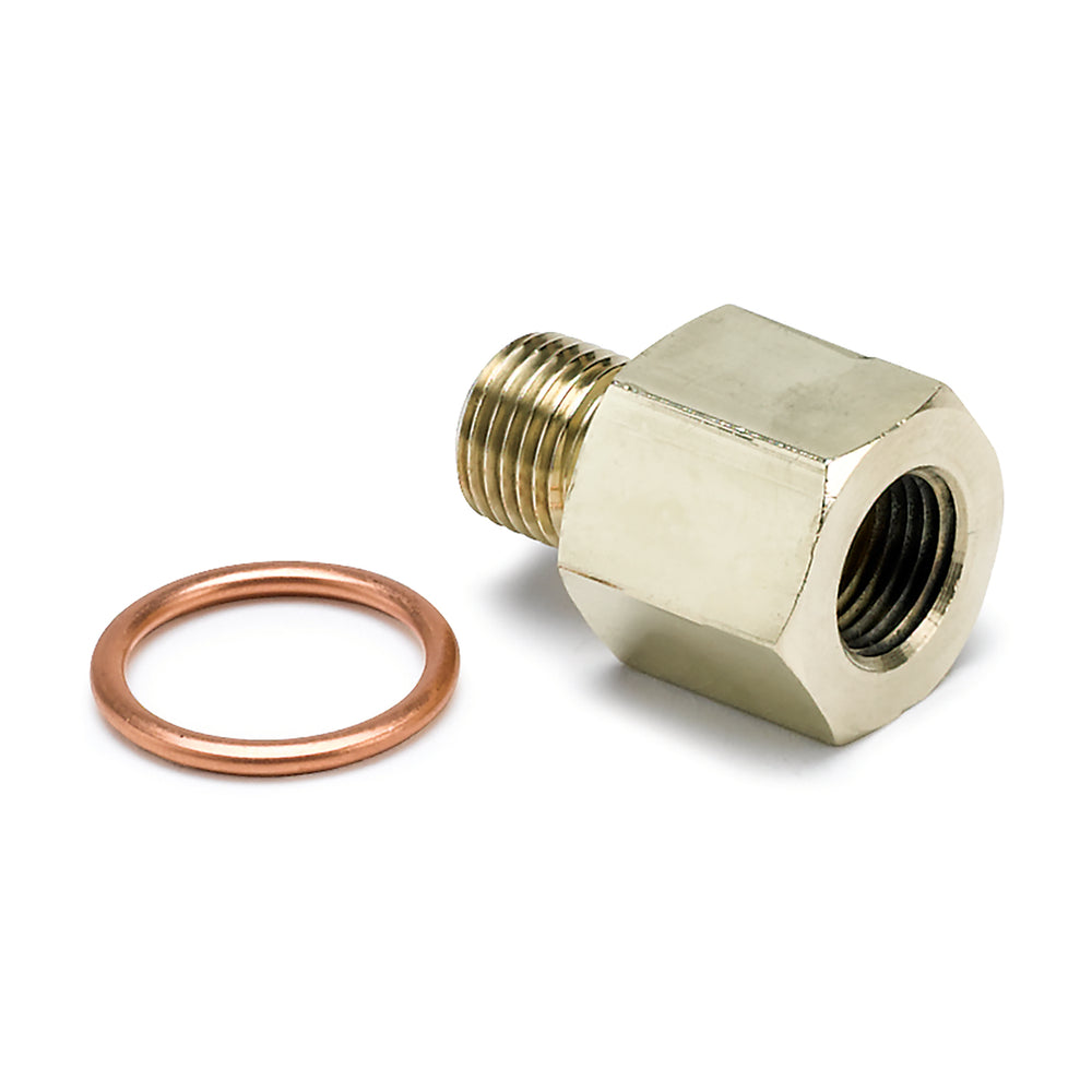 FITTING, ADAPTER, METRIC, M10X1 MALE TO 1/8in NPTF FEMALE, BRASS