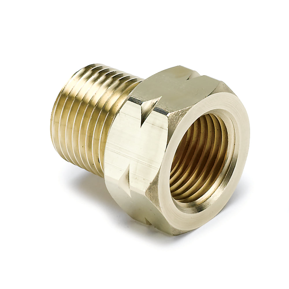 FITTING, ADAPTER, 3/8in NPT MALE, BRASS, FOR AUTO GAGE MECH. TEMP.