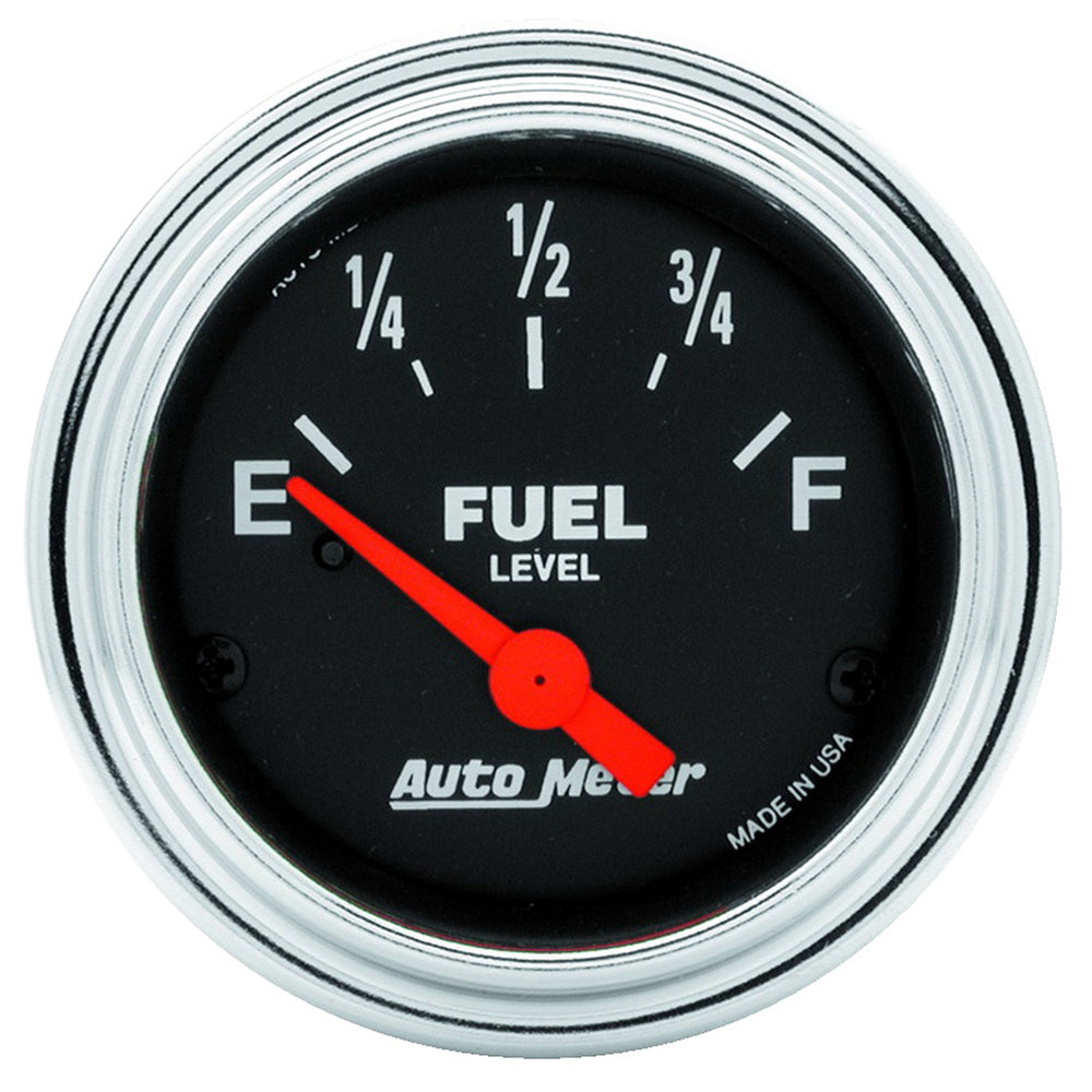 GAUGE, FUEL LEVEL, 2 1/16in, 240OE TO 33OF, ELEC, TRADITIONAL CHROME