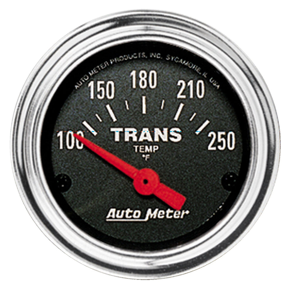 GAUGE, TRANS TEMP, 2 1/16in, 100-250?F, ELECTRIC, TRADITIONAL CHROME