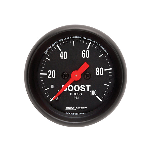 GAUGE, BOOST, 2 1/16in, 100PSI, MECHANICAL, Z-SERIES