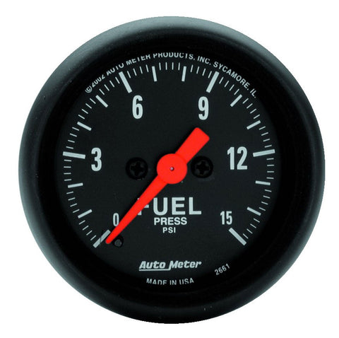 GAUGE, FUEL PRESSURE, 2 1/16in, 15PSI, DIGITAL STEPPER MOTOR, Z-SERIES