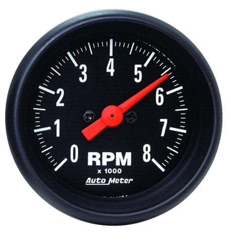 GAUGE, TACHOMETER, 2 1/16in, 8K RPM, IN-DASH, Z-SERIES