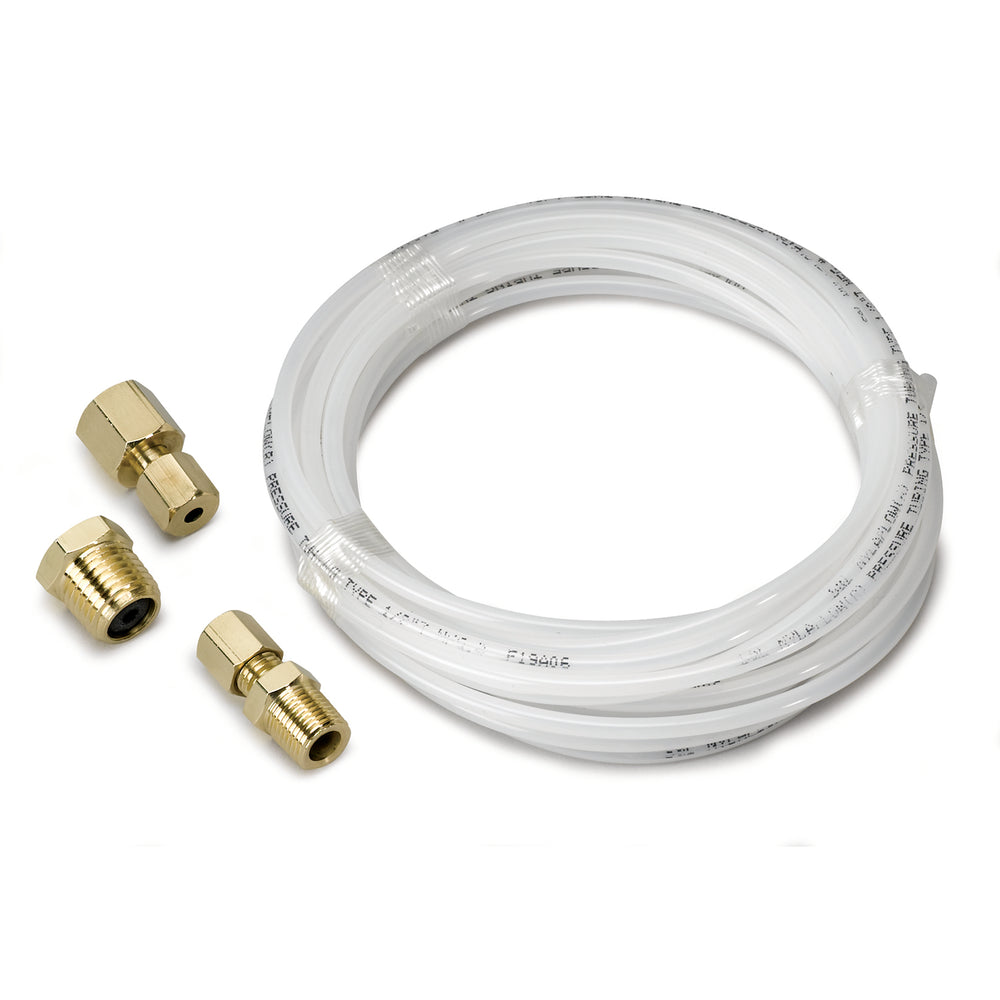 TUBING, NYLON, 1/8in, 12FT. LENGTH, INCL. 1/8in NPTF BRASS COMPRESSION FITTINGS