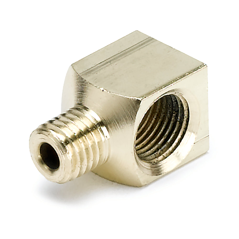 FITTING, ADAPTER, 90?, 1/8in NPTF FEMALE TO 1/8in COMPRESSION MALE, BRASS