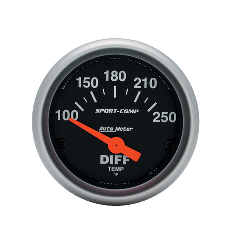 GAUGE, DIFFERENTIAL TEMP, 2 1/16in, 100-250?F, ELECTRIC, SPORT-COMP