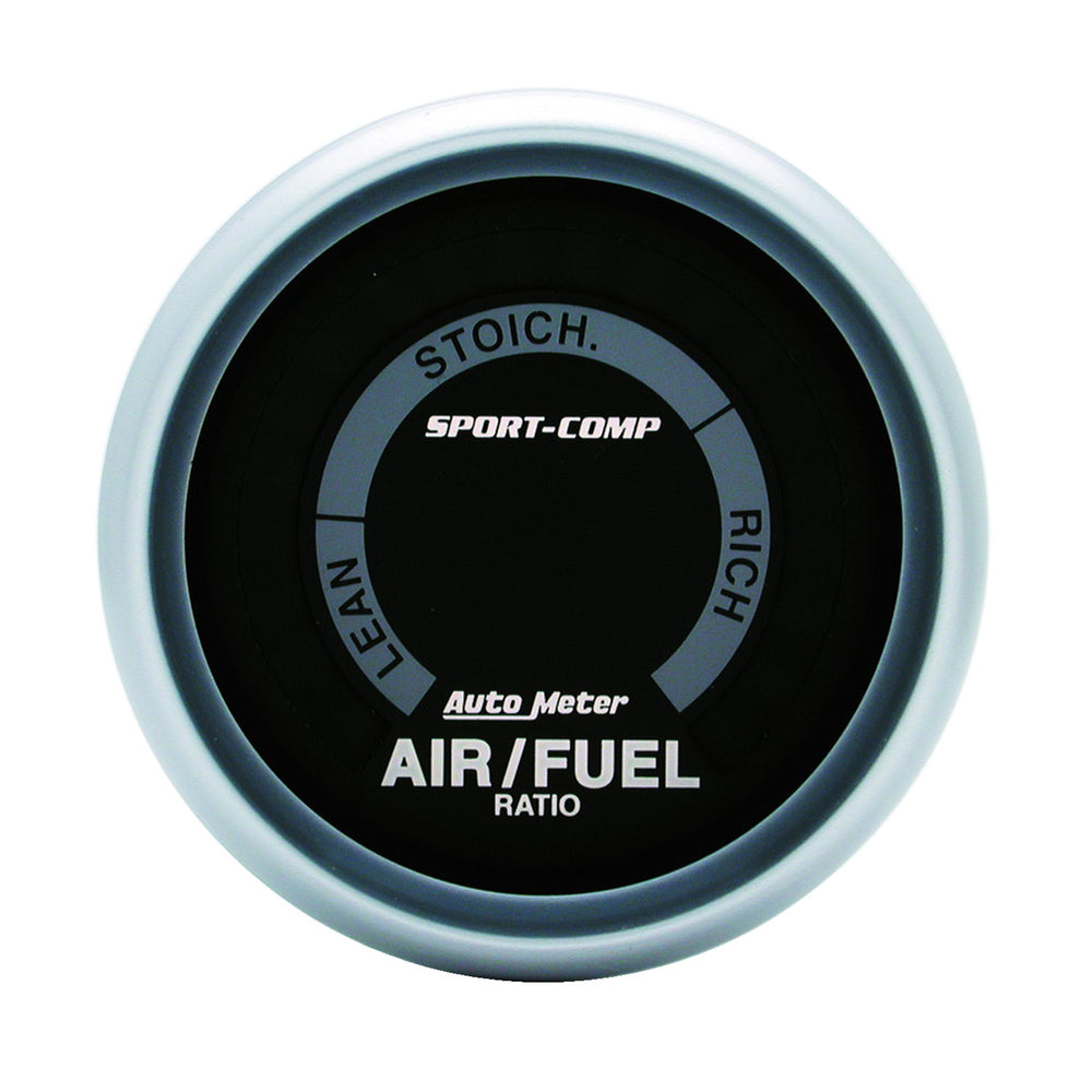 GAUGE, AIR/FUEL RATIO-NARROWBAND, 2 1/16in, LEAN-RICH, LED ARRAY, SPORT-COMP