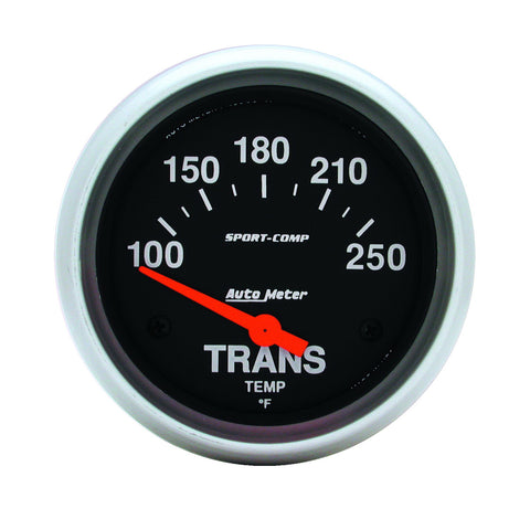 GAUGE, TRANSMISSION TEMP, 2 5/8in, 100-250?F, ELECTRIC, SPORT-COMP
