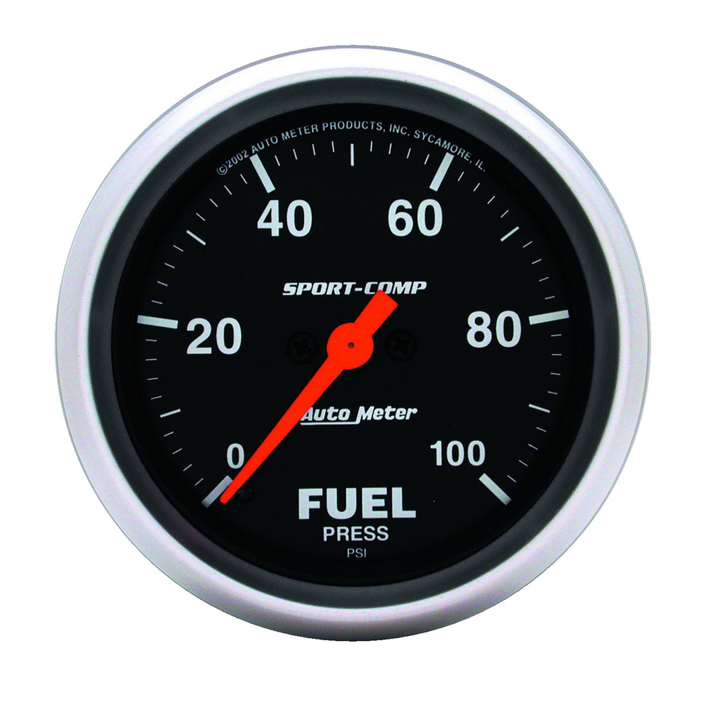 GAUGE, FUEL PRESSURE, 2 5/8in, 100PSI, DIGITAL STEPPER MOTOR, SPORT-COMP