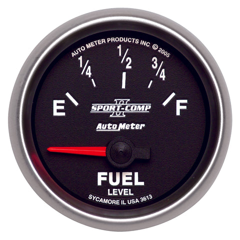 GAUGE, FUEL LEVEL, 2 1/16in, 0OE TO 90OF, ELEC, SPORT-COMP II