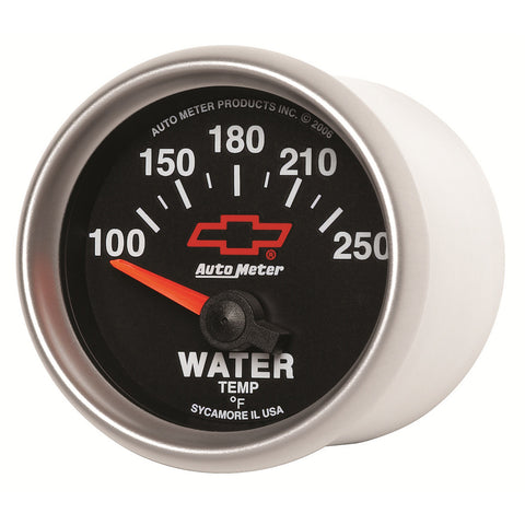 GAUGE, WATER TEMP, 2 1/16in, 100-250?F, ELECTRIC, GM BOWTIE BLACK