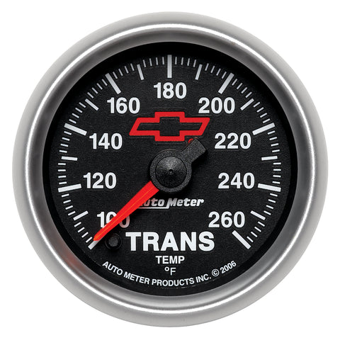 GAUGE, TRANS. TEMP, 2 1/16in, 100-260?F, DIGITAL STEPPER MOTOR, GM BOWTIE BLACK