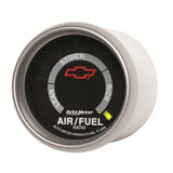 GAUGE, AIR/FUEL RATIO-NARROWBAND, 2 1/16in, LEAN-RICH, LED ARRAY, GM BOWTIE BLACK