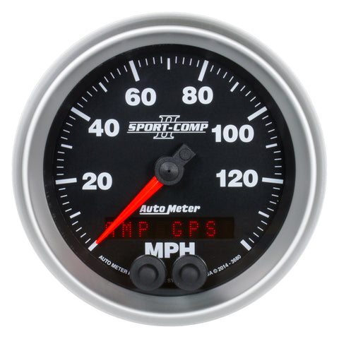GAUGE, SPEEDOMETER, 3 3/8in, 140MPH, GPS, SPORT-COMP II