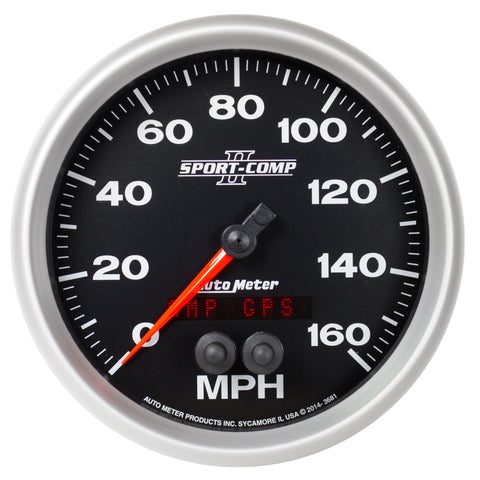 GAUGE, SPEEDOMETER, 5in, 160MPH, GPS, SPORT-COMP II