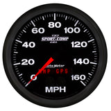 GAUGE, SPEEDOMETER, 5in, 160MPH, GPS, SPORT-COMP II