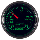 GAUGE, VAC/BOOST, 2 1/16in, 30INHG-30PSI, MECHANICAL, GS
