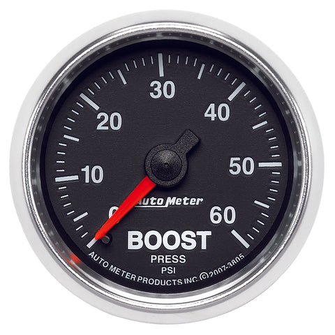 GAUGE, BOOST, 2 1/16in, 60PSI, MECHANICAL, GS
