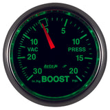 GAUGE, VAC/BOOST, 2 1/16in, 30INHG-20PSI, MECHANICAL, GS