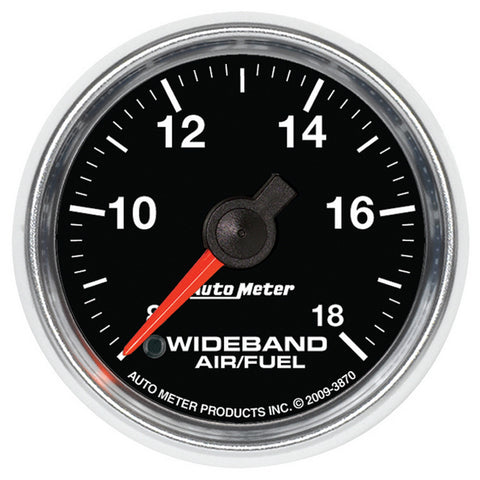 GAUGE, AIR/FUEL RATIO-WIDEBAND, ANALOG, 2 1/16in, 8:1-18:1, STEPPER MOTOR, GS