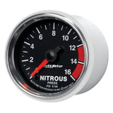 GAUGE, NITROUS PRESSURE, 2 1/16in, 1600PSI, DIGITAL STEPPER MOTOR, GS