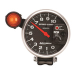 GAUGE, TACHOMETER, 5in, 10K RPM, PEDESTAL W/ EXT. SHIFT-LITE, SPORT-COMP