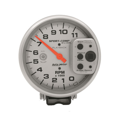 GAUGE, TACHOMETER, 5in, 11K RPM, PEDESTAL W/ RPM PLAYBACK, ULTRA-LITE