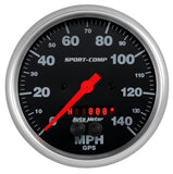 GAUGE, SPEEDOMETER, 5in, 140MPH, GPS, SPORT-COMP