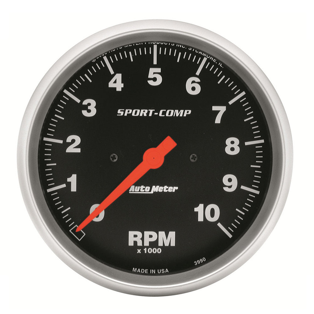 GAUGE, TACHOMETER, 5in, 10K RPM, IN-DASH, SPORT-COMP