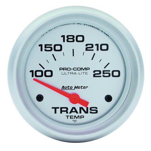 GAUGE, TRANSMISSION TEMP, 2 5/8in, 100-250?F, ELECTRIC, ULTRA-LITE