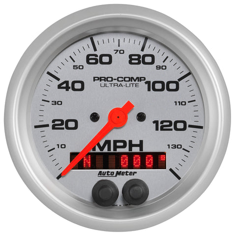 GAUGE, SPEEDOMETER, 3 3/8in, 140MPH, GPS, ULTRA-LITE