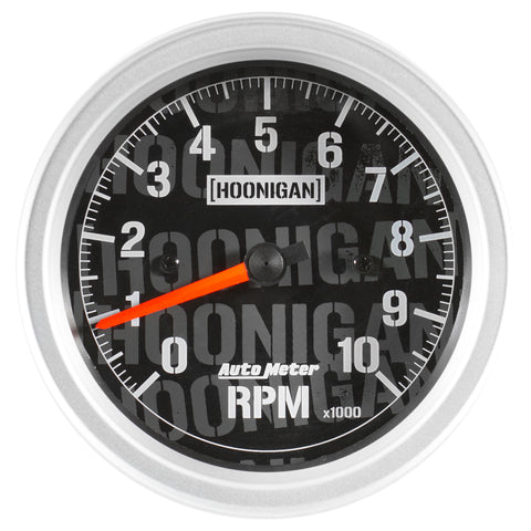 GAUGE, TACHOMETER, 3 3/8in, 10K RPM, IN-DASH, HOONIGAN