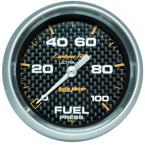 GAUGE, FUEL PRESSURE, 2 5/8in, 100PSI, DIGITAL STEPPER MOTOR, CARBON FIBER