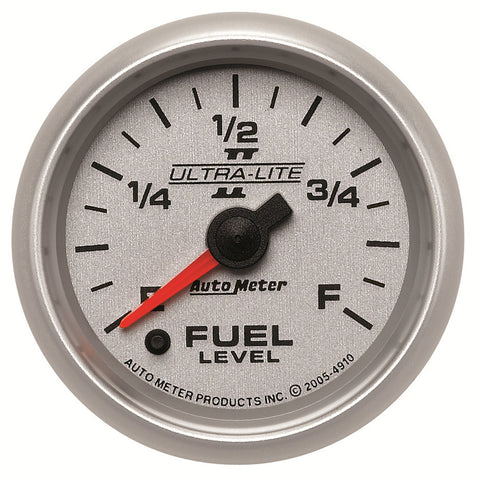 GAUGE, FUEL LEVEL, 2 1/16in, 0-280O PROGRAMMABLE, ULTRA-LITE II