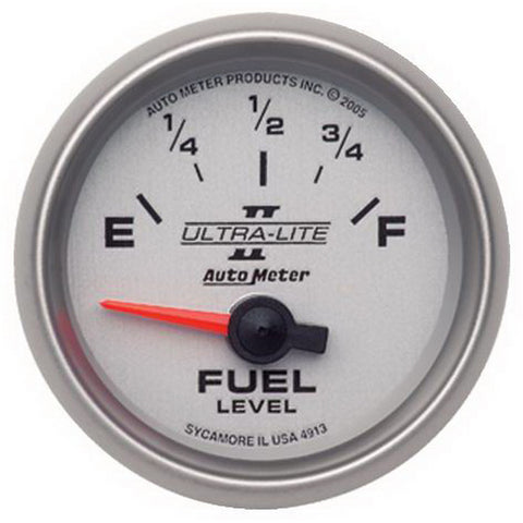 GAUGE, FUEL LEVEL, 2 1/16in, 0OE TO 90OF, ELEC, ULTRA-LITE II