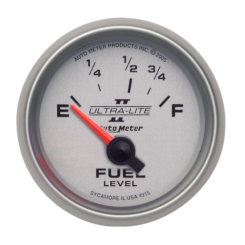 GAUGE, FUEL LEVEL, 2 1/16in, 73OE TO 10OF, ELEC, ULTRA-LITE II