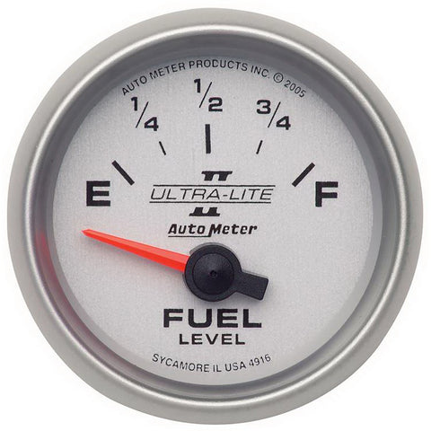 GAUGE, FUEL LEVEL, 2 1/16in, 240OE TO 33OF, ELEC, ULTRA-LITE II