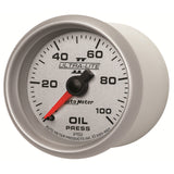 GAUGE, OIL PRESSURE, 2 1/16in, 100PSI, MECHANICAL, ULTRA-LITE II