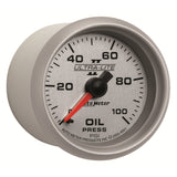 GAUGE, OIL PRESSURE, 2 1/16in, 100PSI, MECHANICAL, ULTRA-LITE II