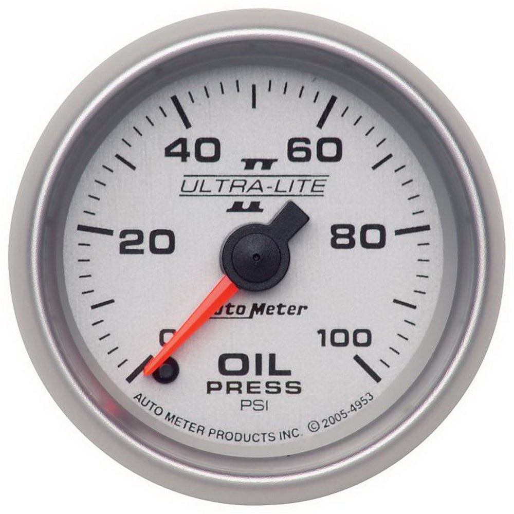 GAUGE, OIL PRESSURE, 2 1/16in, 100PSI, DIGITAL STEPPER MOTOR, ULTRA-LITE II