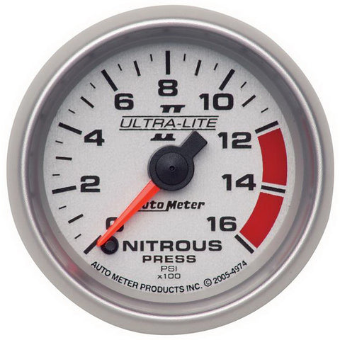 GAUGE, NITROUS PRESSURE, 2 1/16in, 1600PSI, DIGITAL STEPPER MOTOR, ULTRA-LITE II