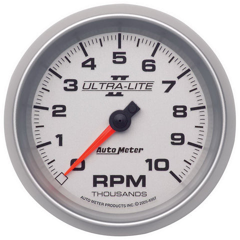 GAUGE, TACHOMETER, 3 3/8in, 10K RPM, IN-DASH, ULTRA-LITE II