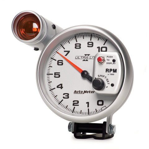 GAUGE, TACHOMETER, 5in, 10K RPM, PEDESTAL W/ EXT. SHIFT-LITE, ULTRA-LITE II