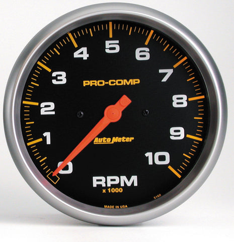 GAUGE, TACHOMETER, 5in, 10K RPM, IN-DASH, PRO-COMP