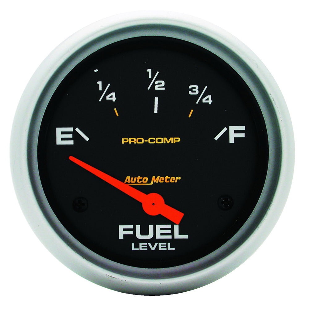 GAUGE, FUEL LEVEL, 2 5/8in, 0OE TO 90OF, ELEC, PRO-COMP