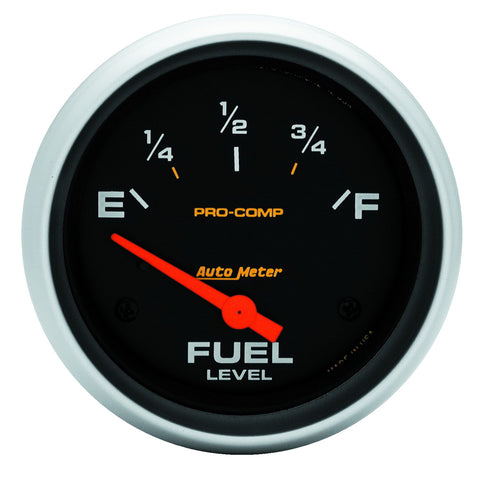 GAUGE, FUEL LEVEL, 2 5/8in, 240OE TO 33OF, ELEC, PRO-COMP