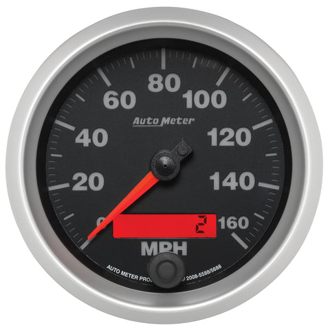 GAUGE, SPEEDOMETER, 3 3/8in, 160MPH, ELEC. PROGRAMMABLE, ELITE