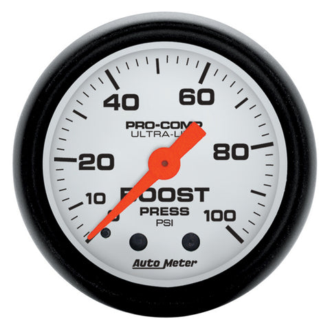 GAUGE, BOOST, 2 1/16in, 100PSI, MECHANICAL, PHANTOM